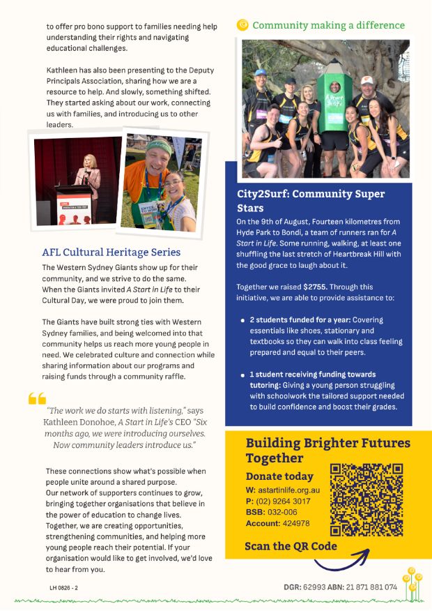 Page 3 of Brighter Futures, August 2026
