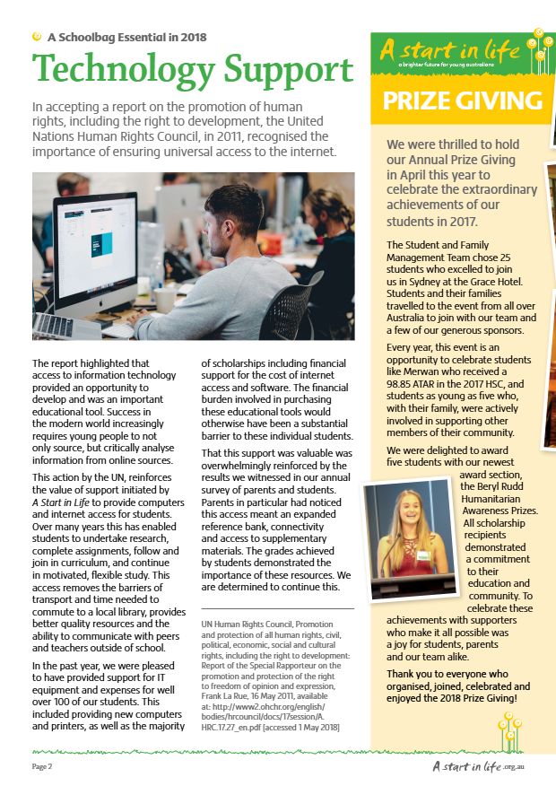 Page 2 of Brighter Futures, Autumn 2018