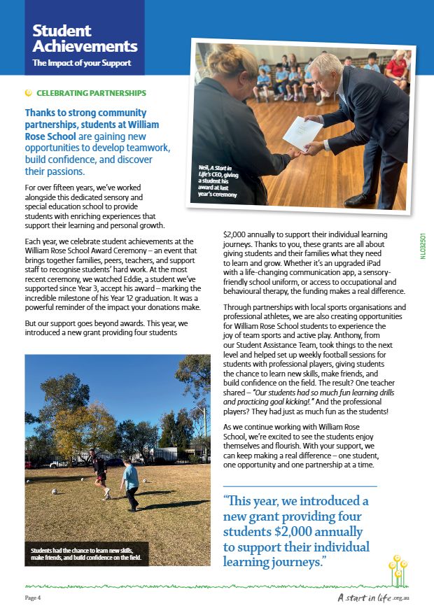 Page 4 of Brighter Futures, March 2025