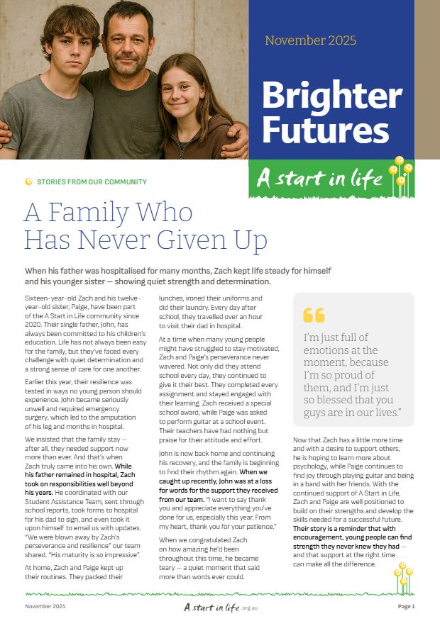 Cover of Brighter Futures, November 2025