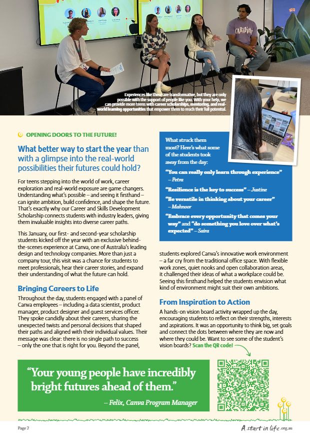 Page 2 of Brighter Futures, March 2025
