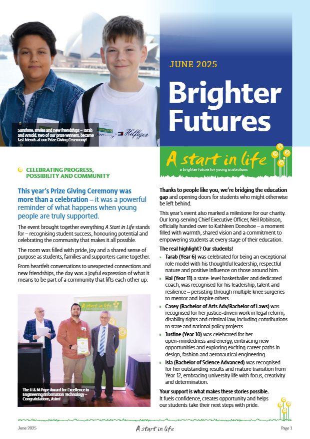 Cover of Brighter Futures, June 2025