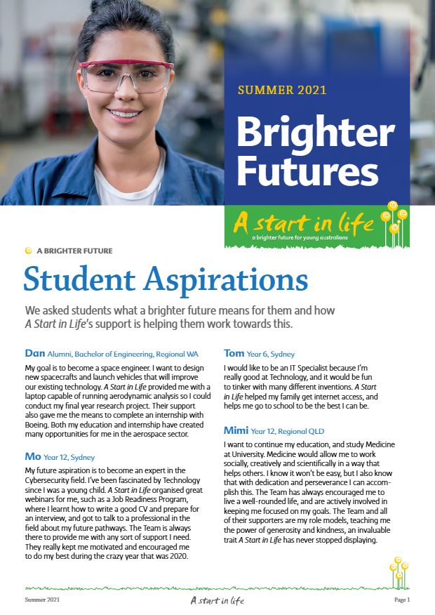 Cover of Brighter Futures, Summer 2021