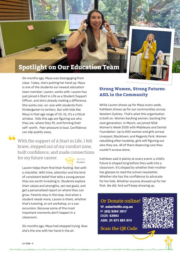 Page 3 of Brighter Futures, March 2026