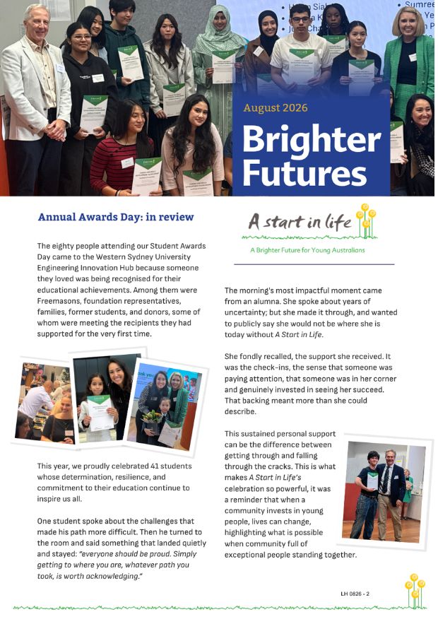 Cover of Brighter Futures, August 2026