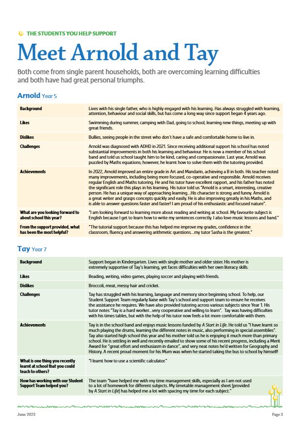 Page 3 of Brighter Futures, June 2023