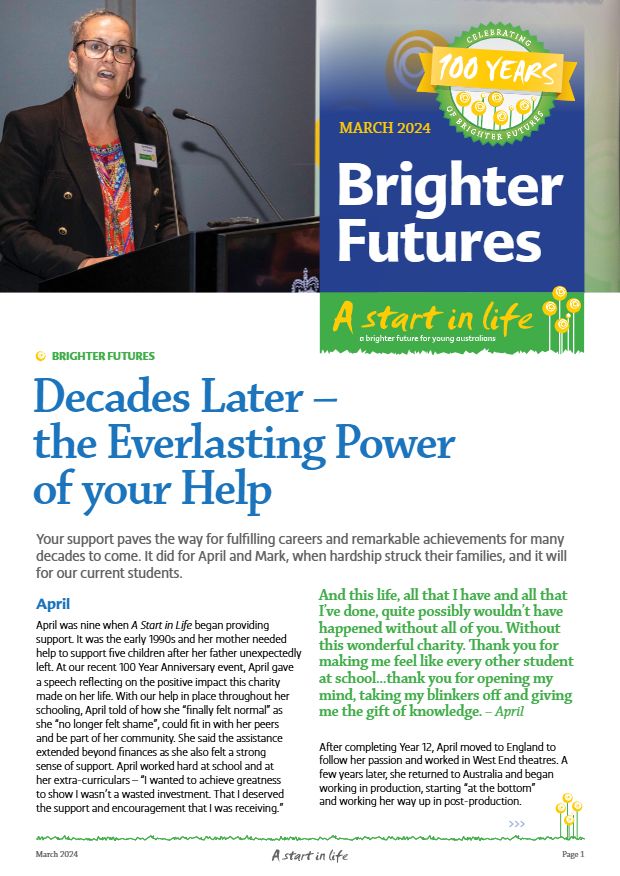 Cover of Brighter Futures, March 2024